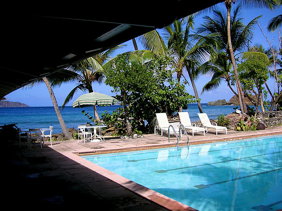 Carib poolside