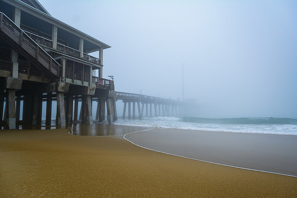 Misty morning Pier