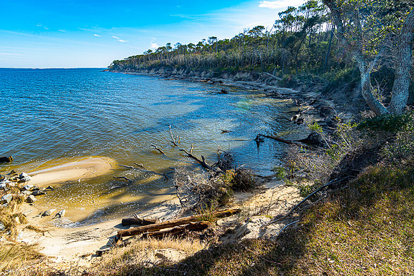 Secret hidden beach
